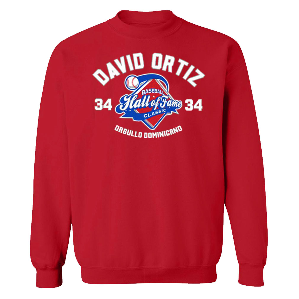 David Ortiz Baseball Hall Of Fame 2022 Orgullo Dominicano Sweatshirt