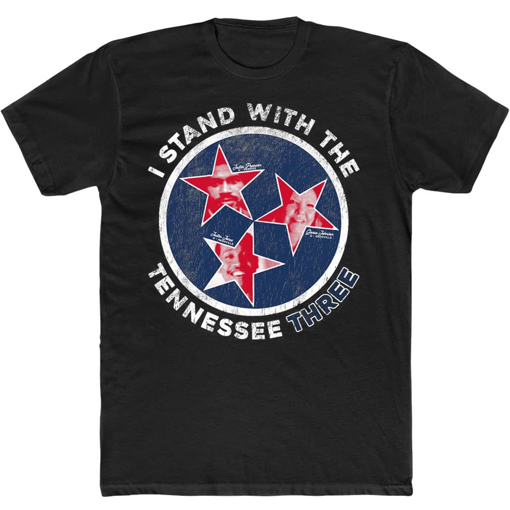 I Stand With The Tennessee Three Justin Pearson Justin Jones Gloria Johnson T-Shirt
