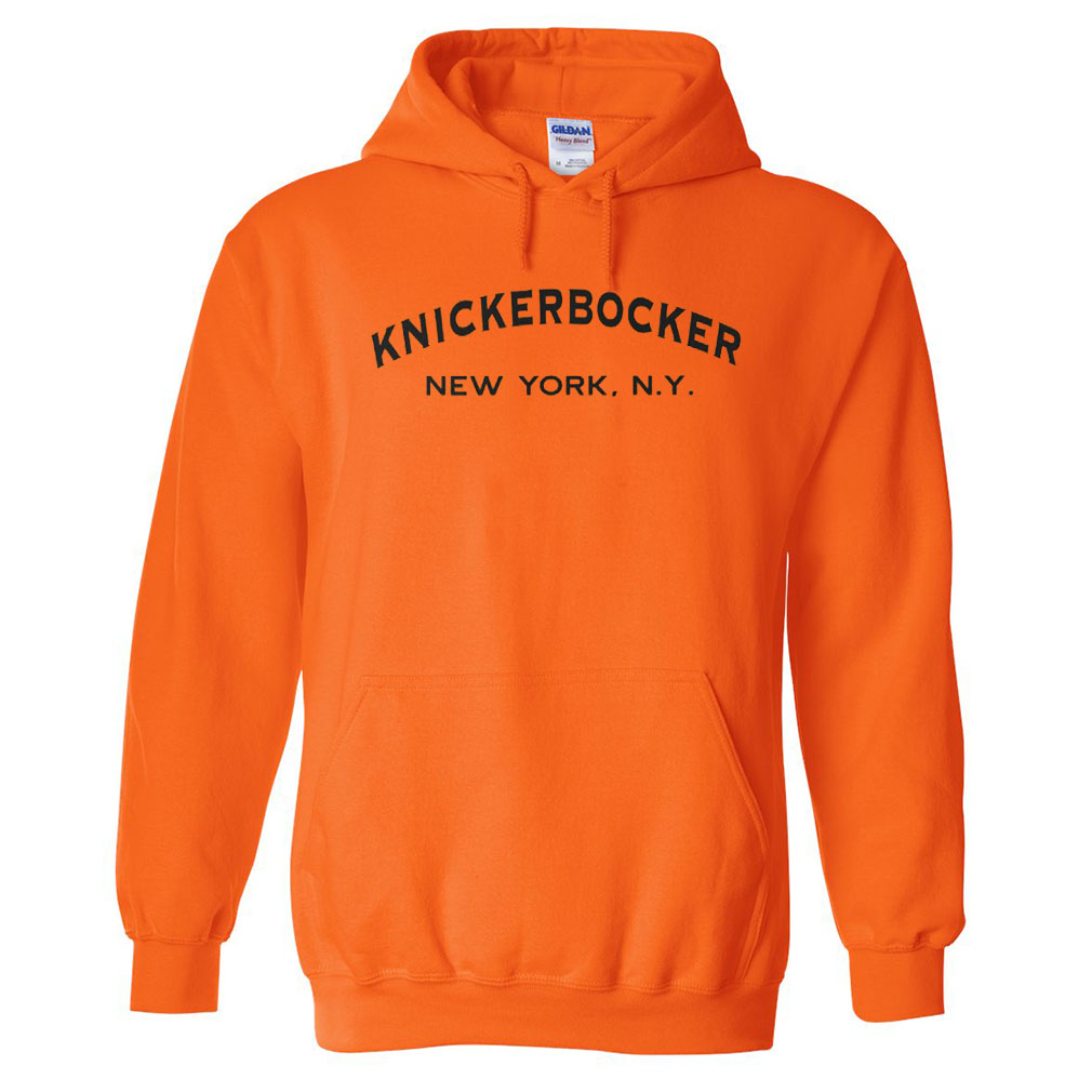 Knickerbocker New York Core Logo Orange Hoodie
