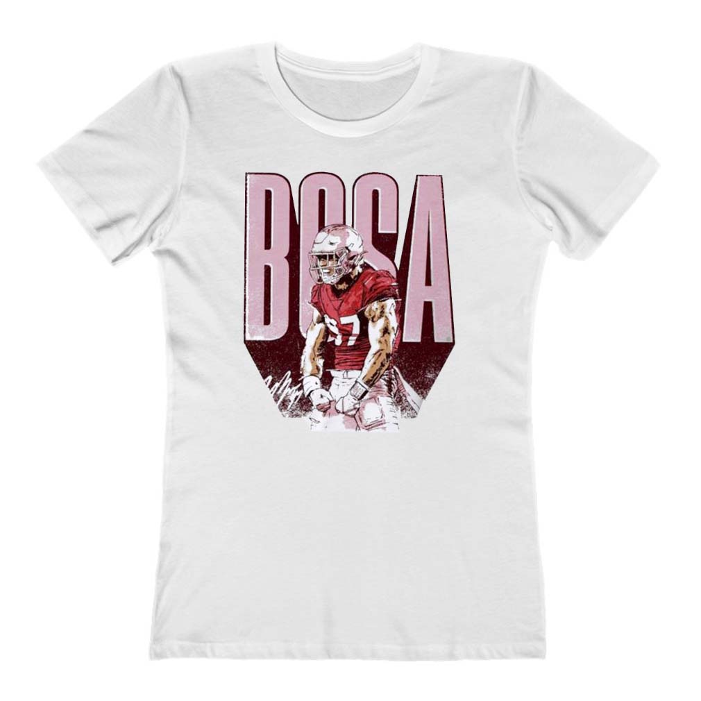 Nick Bosa San Francisco Bold Man Ladies T-Shirt