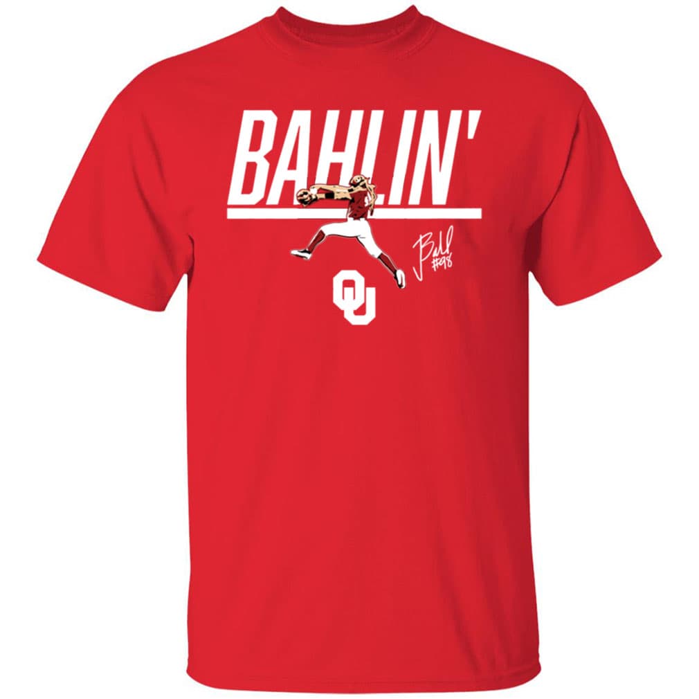 Oklahoma Softball Jordy Bahl Bahllin T-Shirt