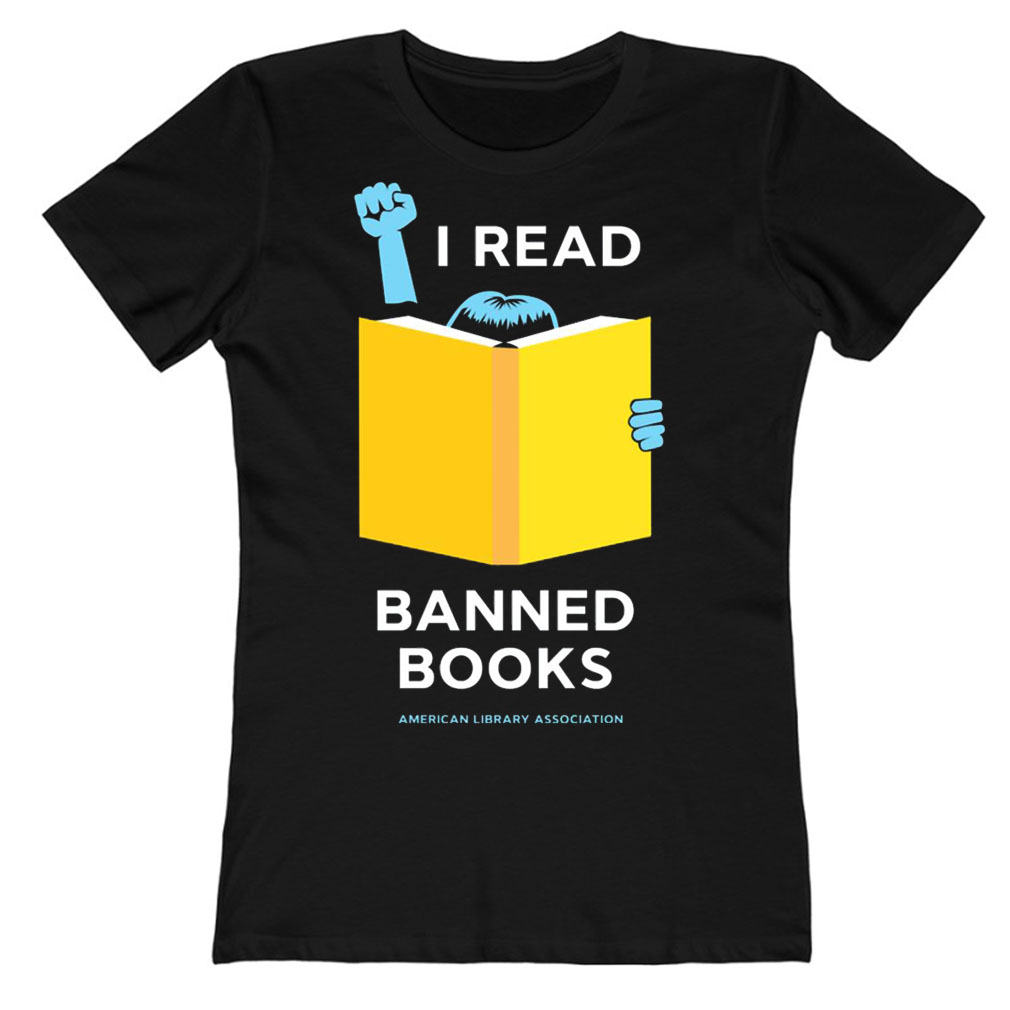 Phil Bildner I Read Banned Books American Library Association Ladies T-Shirt