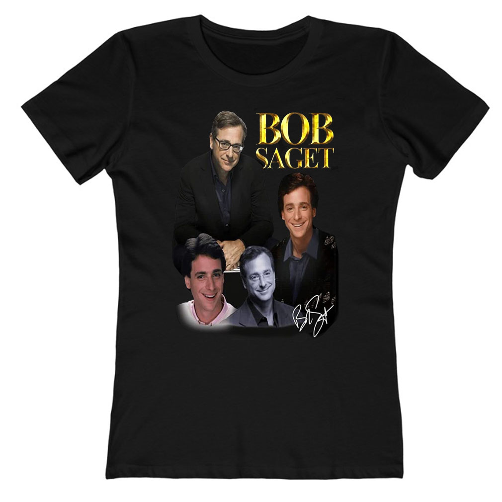 RIP Actor Bob Saget 1956-2022 Thank You for The Memories Ladies T-Shirt