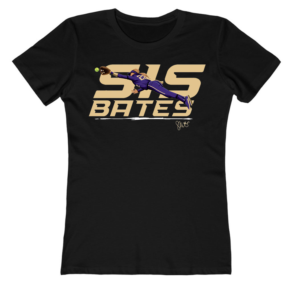 Sis Bates X The Players Trunk Nicole Sis Bates Washington Huskies Ladies T-Shirt