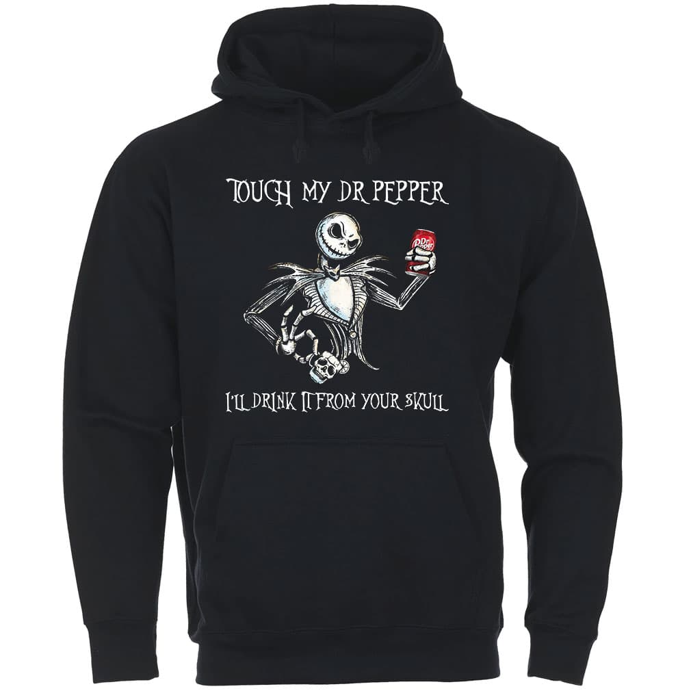Skeleton Touch My Dr Pepper I’ll Drink It From Your Skull T-Shirt