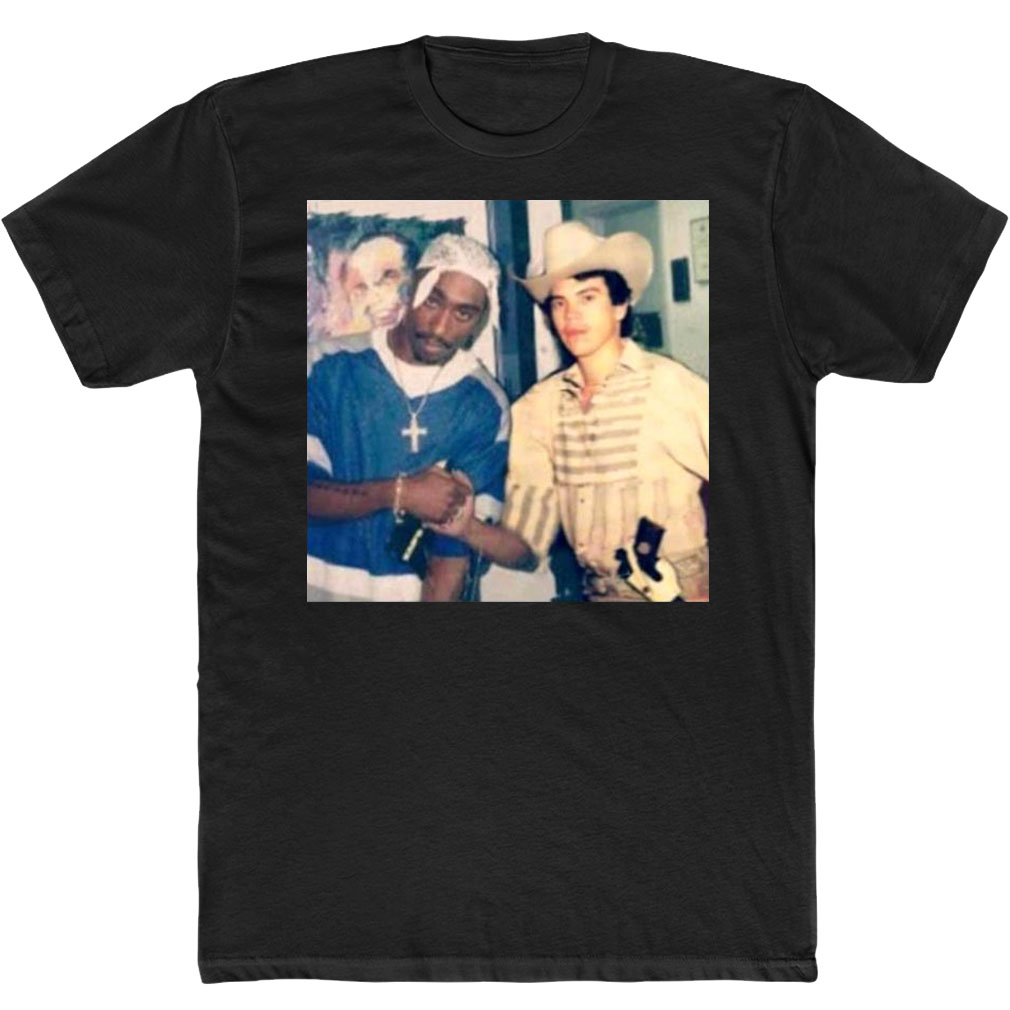 Tupac X Chalino Sanchez Metal Jorge R Gutierrez T-Shirt