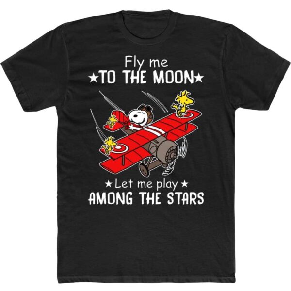 Snoopy Fly Me To The Moon Let Me Play Among The Stars Sweatshirt