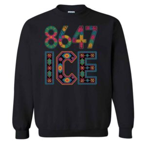 8647 ICE Funny Huichol Pattern Style Sweatshirt