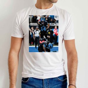 Amon Ra St Brown and Jahmyr Gibbs Spider Man Jumping T Shirt